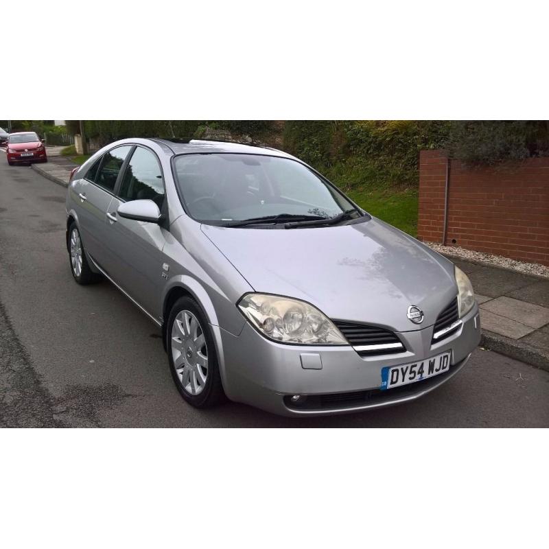 Nissan Primera Diesel, 2.2 dci, 2004, Mot June 2017, 6 Speed, Leather seats, Sat nav