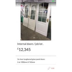 Internal doors (9 off)