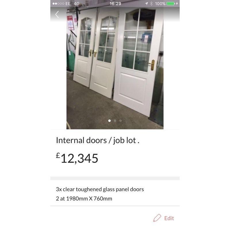 Internal doors (9 off)