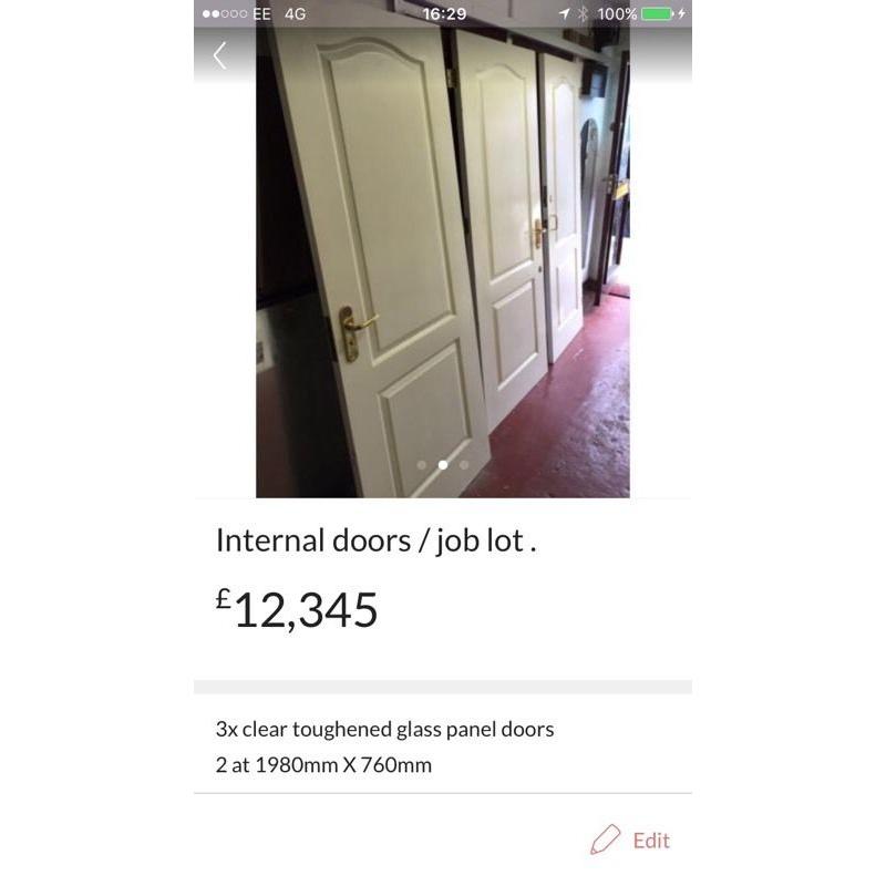 Internal doors (9 off)