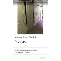 Internal doors (9 off)