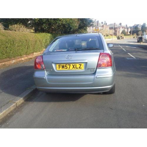 TOYOTA AVENSIS 2.2 D-4D T3-S 5door HATCHBACK. 2008 (57 Plate). MOT till end August 2017.