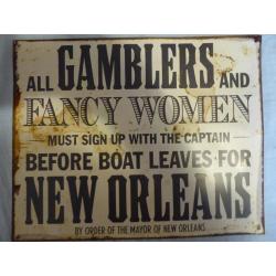 metal signs. can be framed, made into clocks etc