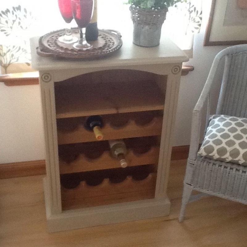 Vintage Solid Wood Wine Rack