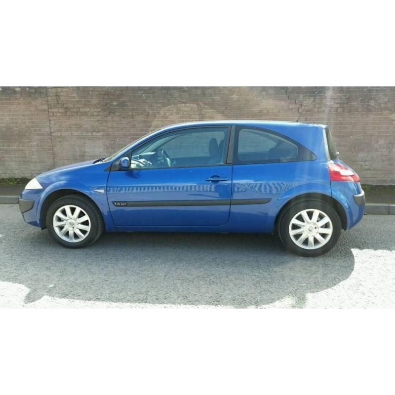 2006 / 56 Renault Megane Extreme. 12 Month MOT. 70,000 miles. Fiesta corsa punto astra accent
