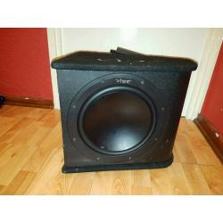 Vibe subwoofer s12 with 2 channels amplifier 1200 watts