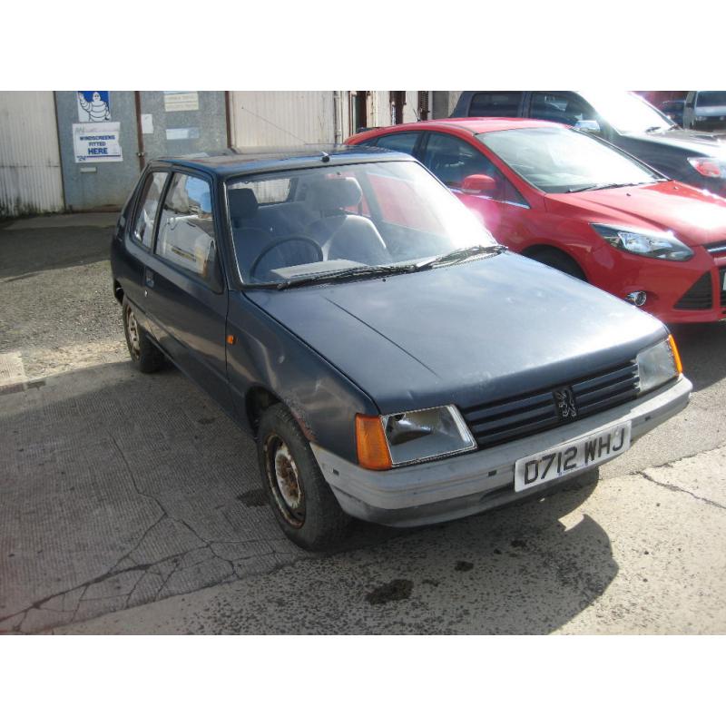Peugeot 205 1.1 XL 3 Door selling complete, still runs, only one owner from new, A Project?