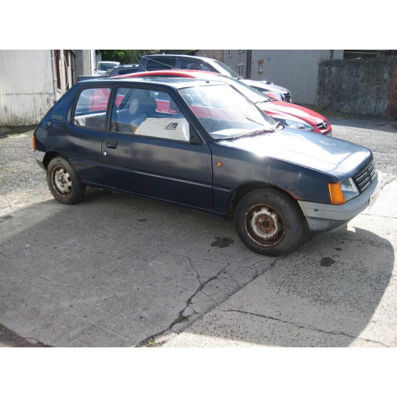 Peugeot 205 1.1 XL 3 Door selling complete, still runs, only one owner from new, A Project?