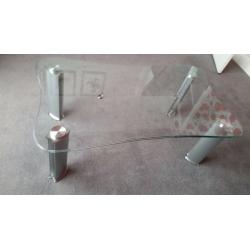 Large Glass Coffee Table - Perfect Condition