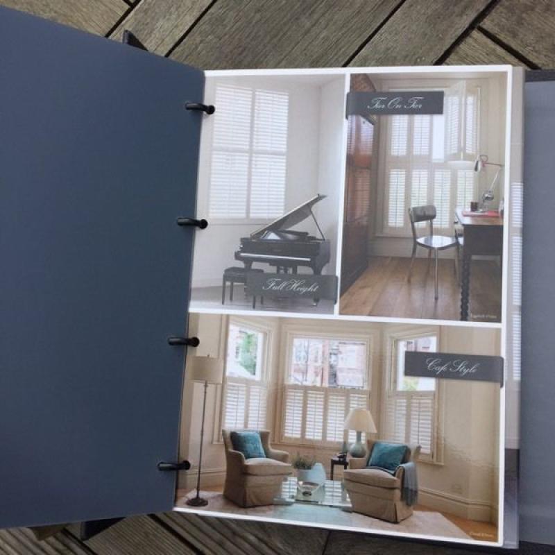 Wooden blind sample book Santa Fe
