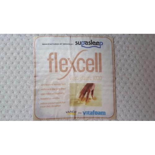 KING SIZE FlexCell Visco-elastic 1000 Memory Foam Mattress
