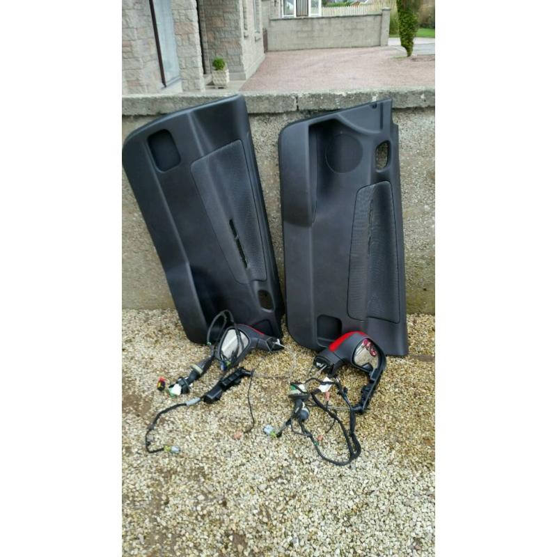 Peugeot 207 Front door cards and accessories.