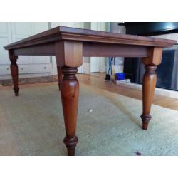 Extra-Large Italian solid pine 8-10 person dining table with Tuscan Chestnut finish