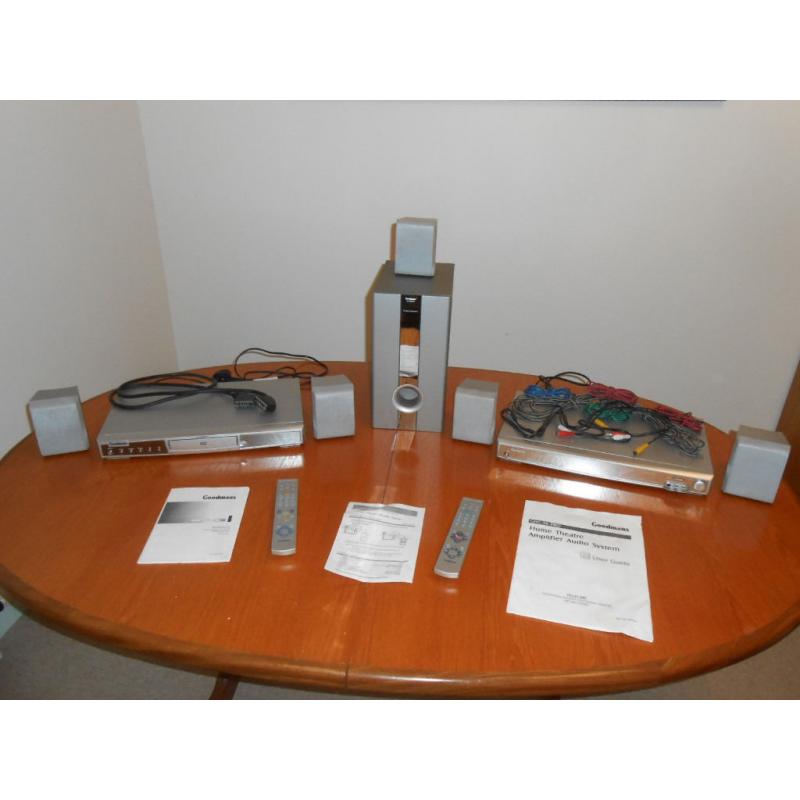 Goodmans DVD Player and Home Theatre Amplifier Audio System with 75 watt Sub-Woofer.