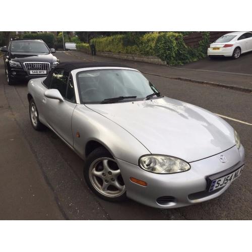 mazda mx5 1800.54 plate silver.one years mot