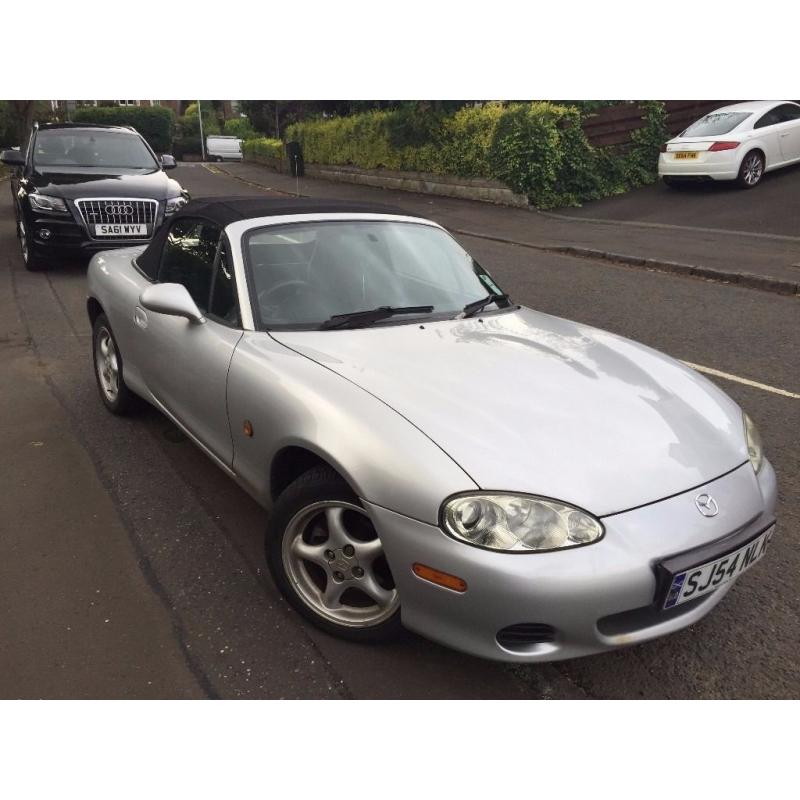 mazda mx5 1800.54 plate silver.one years mot