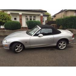 mazda mx5 1800.54 plate silver.one years mot