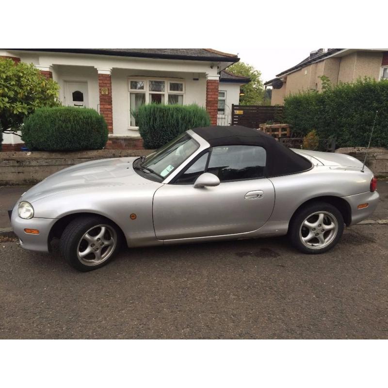 mazda mx5 1800.54 plate silver.one years mot