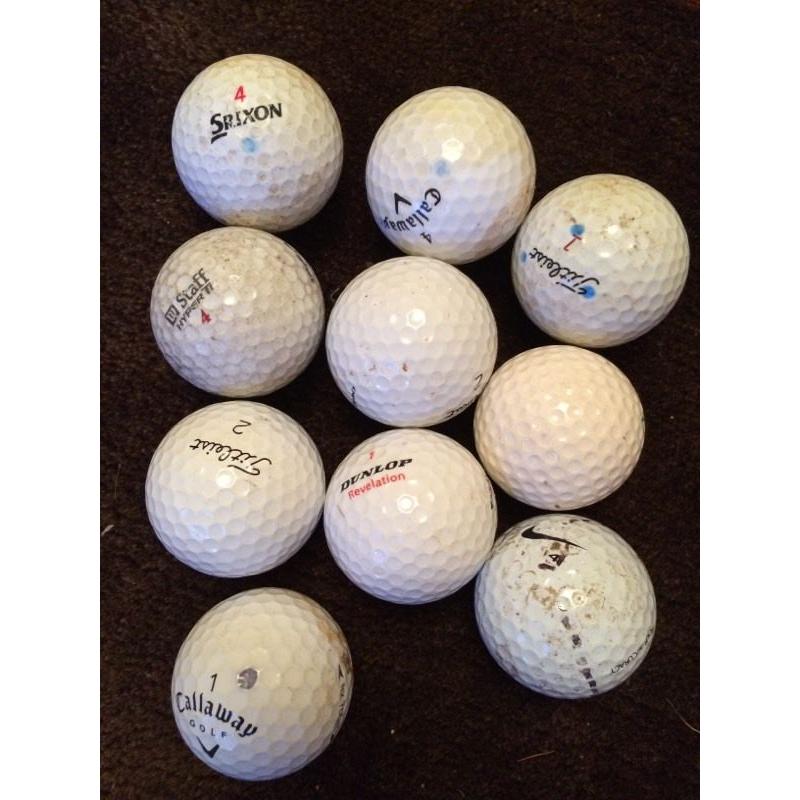 Bundle of 10 golf balls