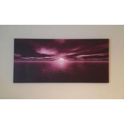 Purple canvas print