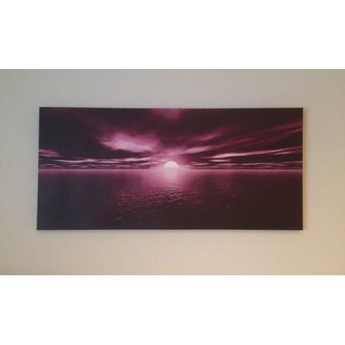 Purple canvas print