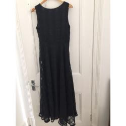 Long black evening gown dress