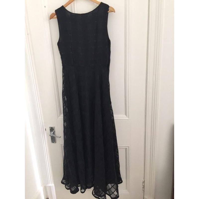 Long black evening gown dress