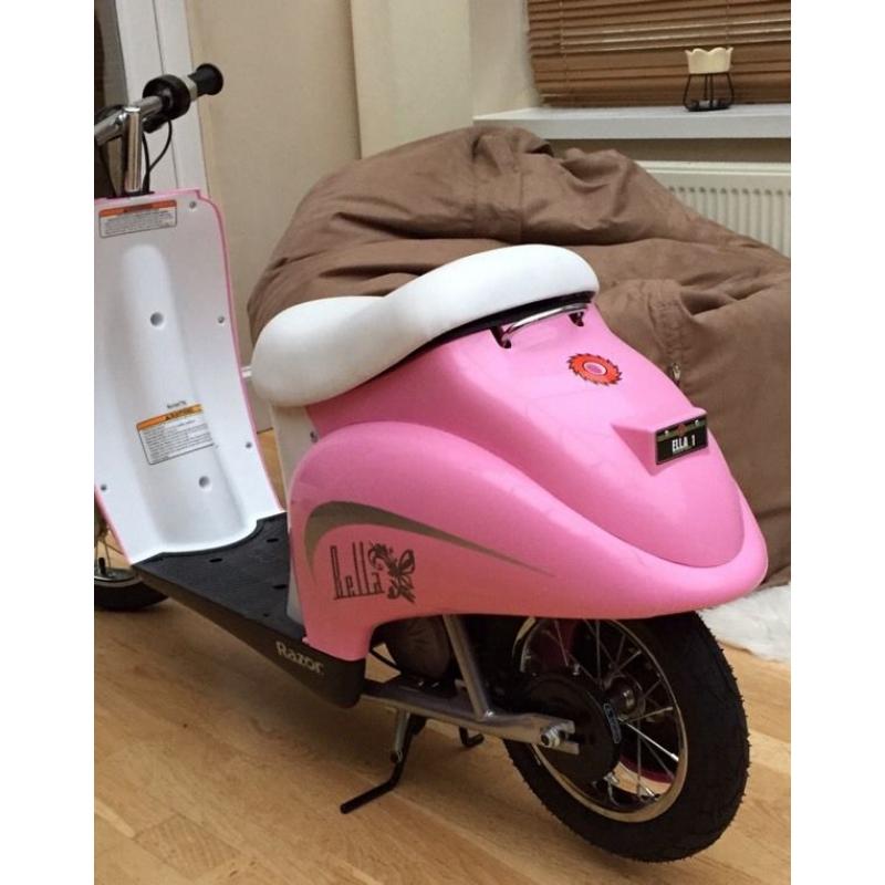Girls Pink Electric Scooter