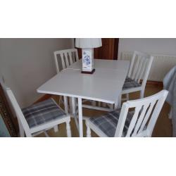 vintage table + four chairs