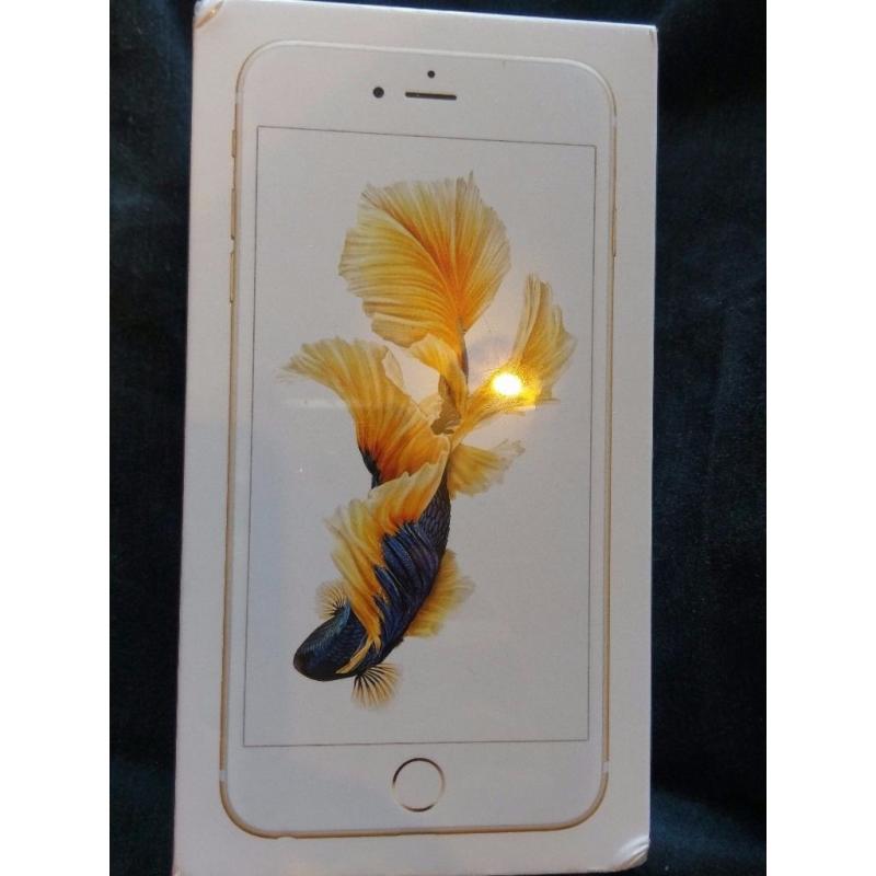 Apple Iphone 6s plus, brand new in original sealed box, 64gb, Gold, locked to Vodafone