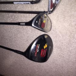 Taylor made clubs ,bag , hat and Wilson irons .