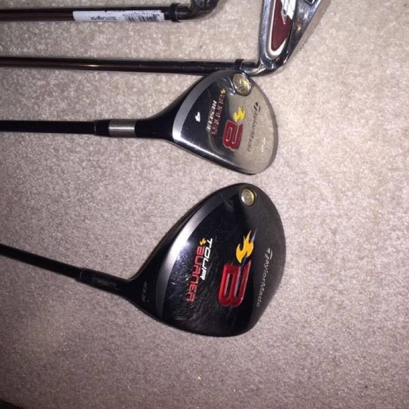 Taylor made clubs ,bag , hat and Wilson irons .