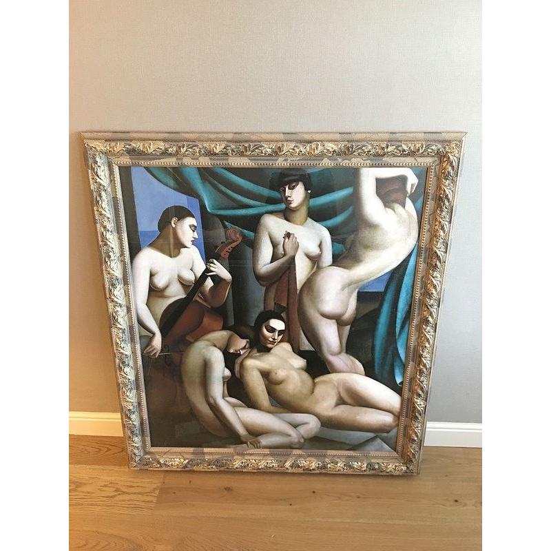TAMARA DE LEMPICKA "LE RYTHME" FRAMED ART
