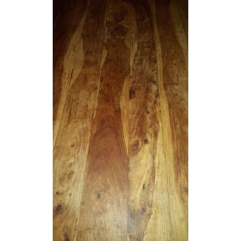 6 seater mexican pine dining table and chairs