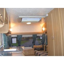 2003 Lunar Zenith 4 Berth Caravan with Porch Awning.