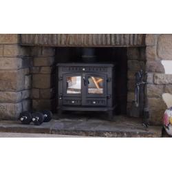Cast Iron Log Burner - ( 12KW Branston ) MultiFuel WoodBurning Stove WoodBurner
