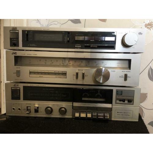 JVC amp radio, and tape deck , and Sony record deck ?75