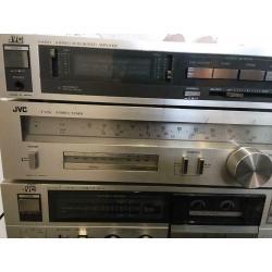 JVC amp radio, and tape deck , and Sony record deck ?75