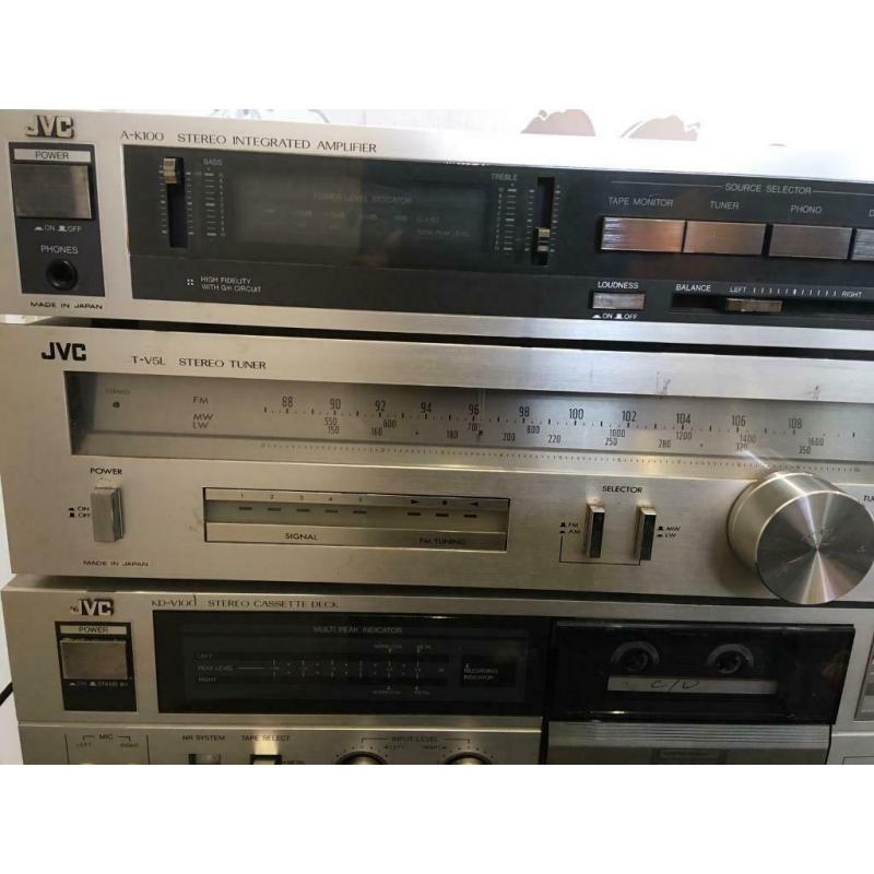 JVC amp radio, and tape deck , and Sony record deck ?75