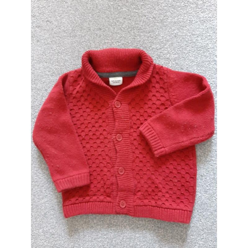 18 months old red cardigan