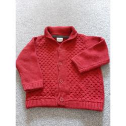 18 months old red cardigan