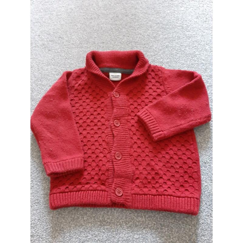 18 months old red cardigan