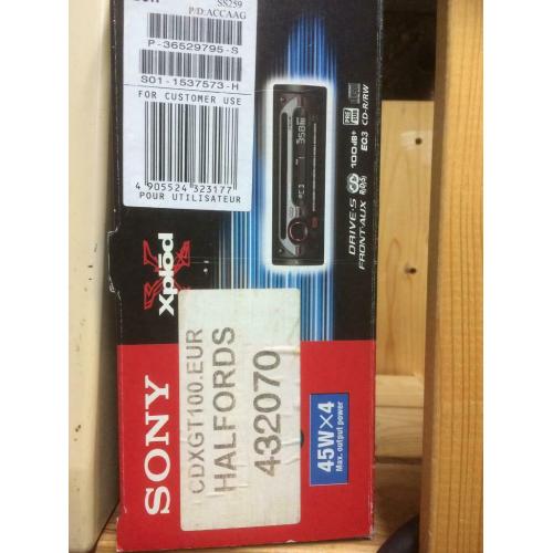 Sony car radio / CD player