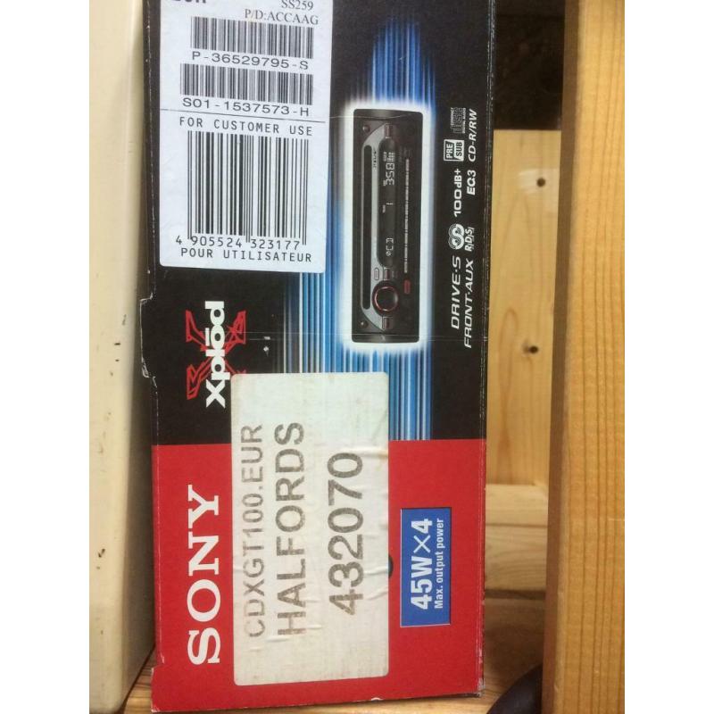 Sony car radio / CD player