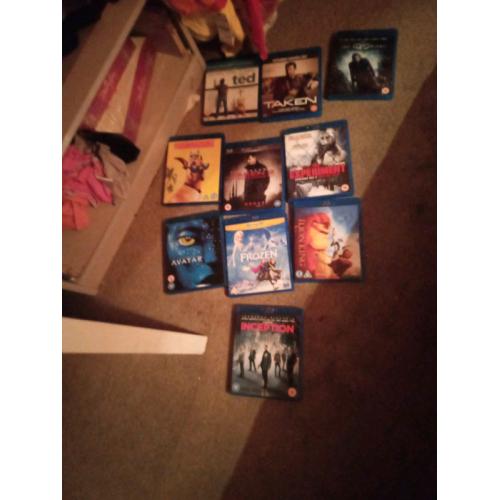 10 blurays movies bundle Disney ones frozen and the lion king others
