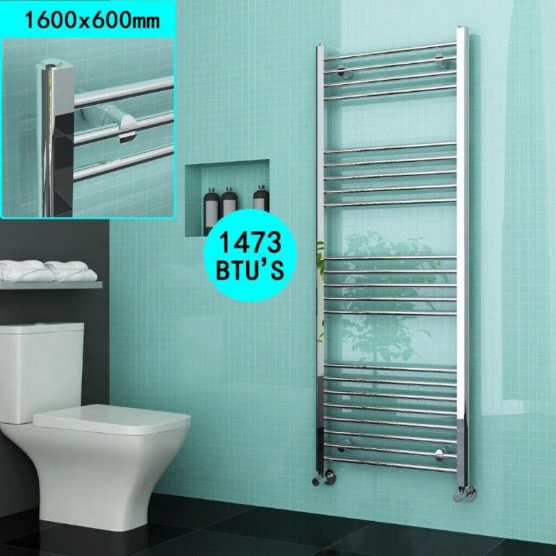 1600x600mm Chrome Straight Heated Bathroom Towel Radiator RRP ?320.00 OUR PRICE ONLY ?80.00