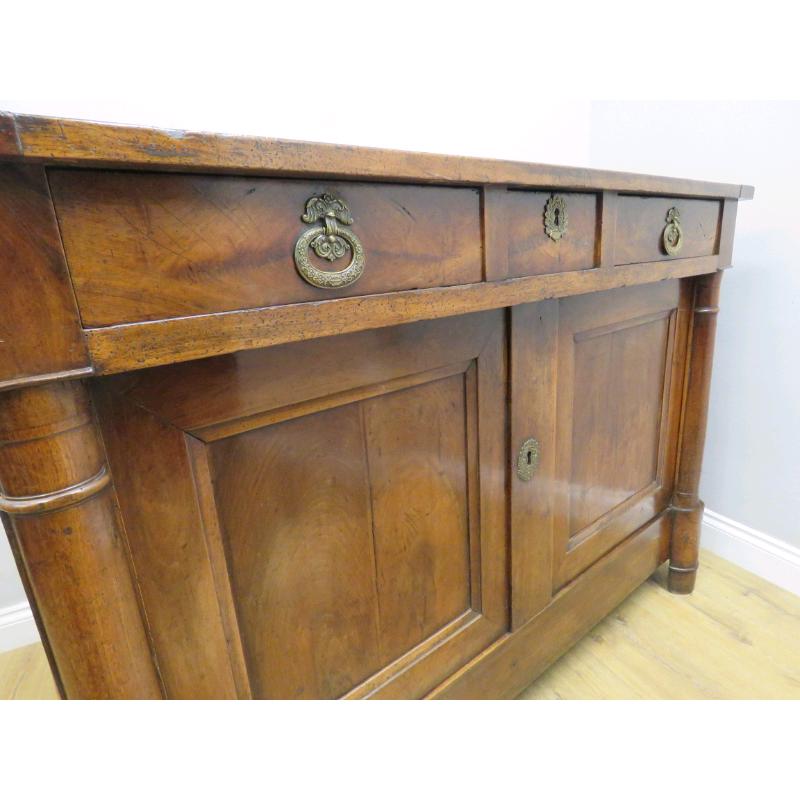 19th century French walnut 2 door cabinet
