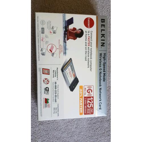 Belkin High-speed Wireless G Notebook Network Card