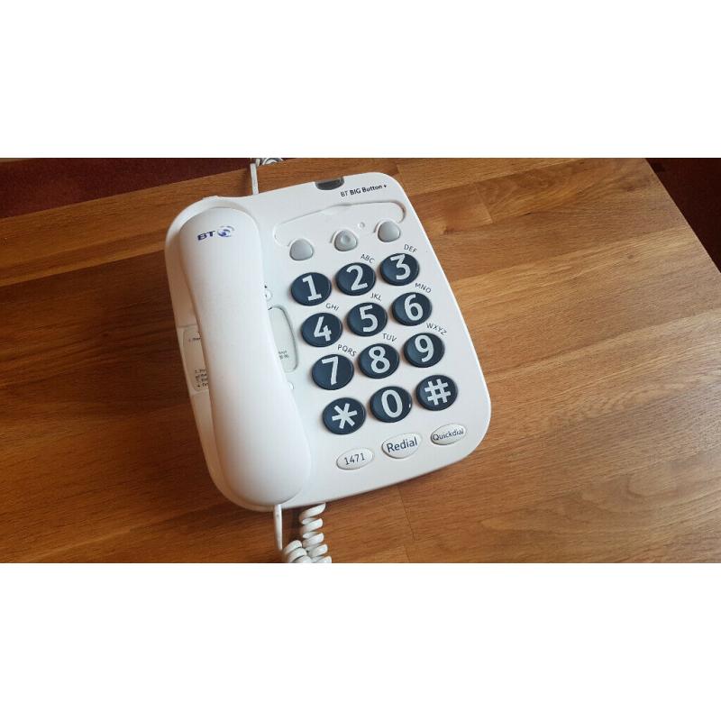 BT Big Button landline phone