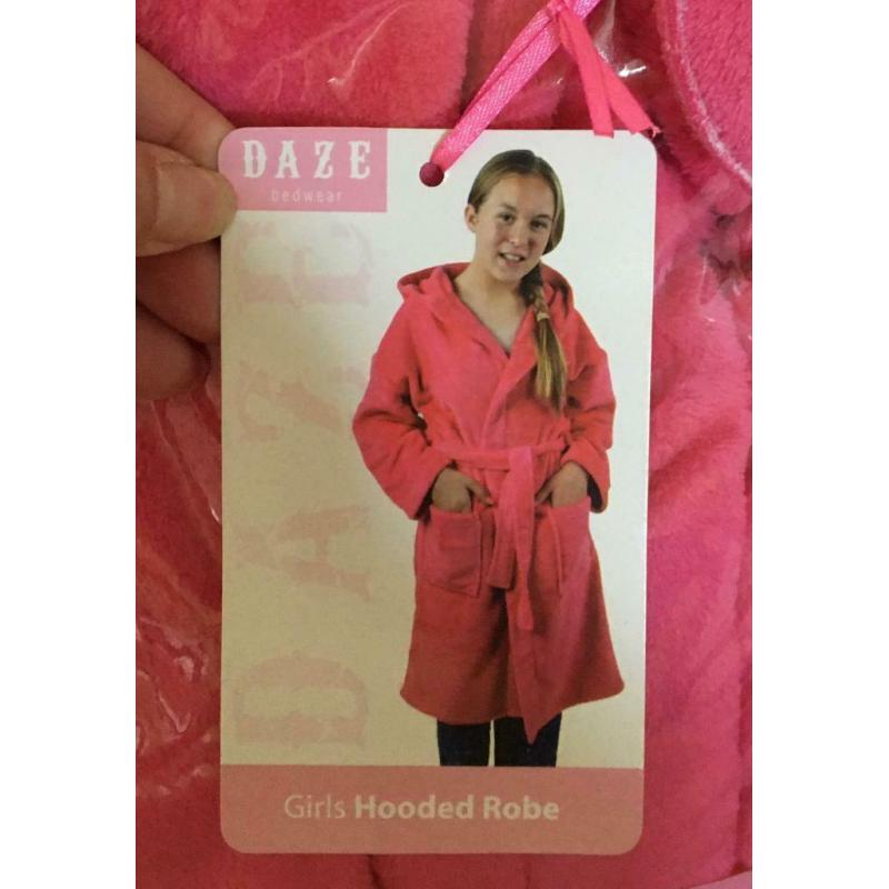 Girls hooded robe